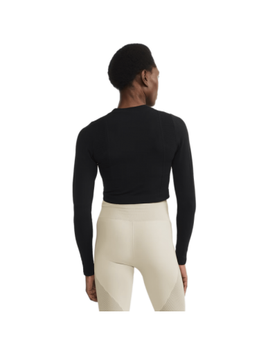 Жіночий топ з довгим рукавом Craft ADV TONE SEAMLESS CROPPED LS TOP W BLACK XL (1914699-999000)