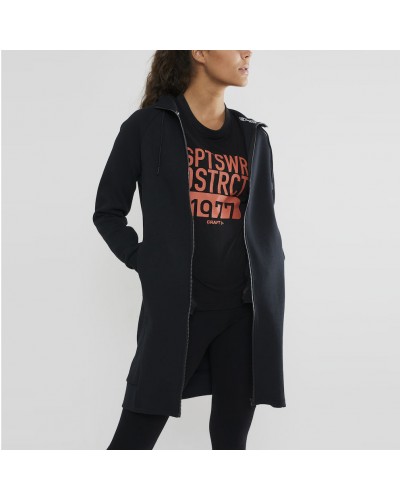 Кофта жіноча Craft District Long Hoodie Woman (1907191-999000)